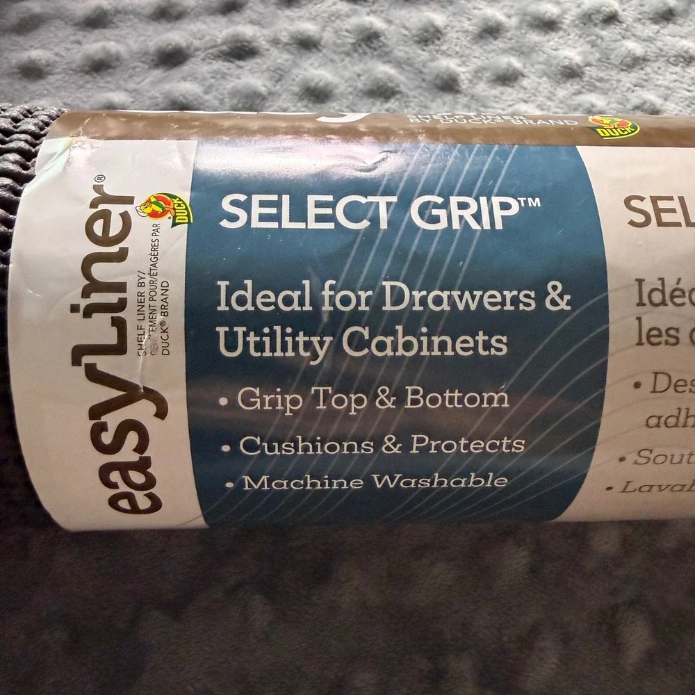 Duck Brand EasyLiner Select Grip Shelf Liner 12in x 10ft 3 Roll Bundle non-slip